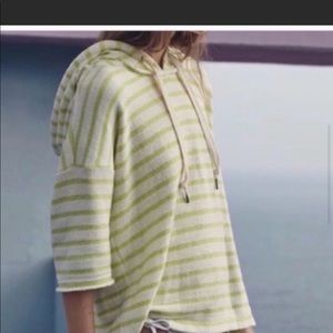 LOFT Lou & Grey thermal knit striped hoodie